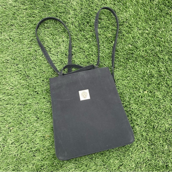 Handbags - Vintage 90s Black Nylon Shoulder Bag/Backpack